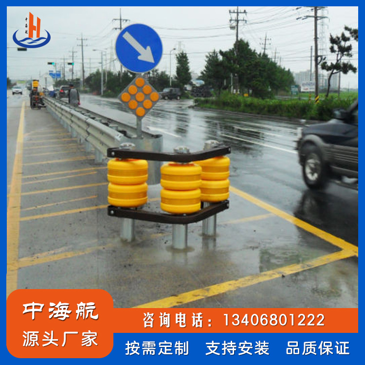 公路旋轉桶防護欄